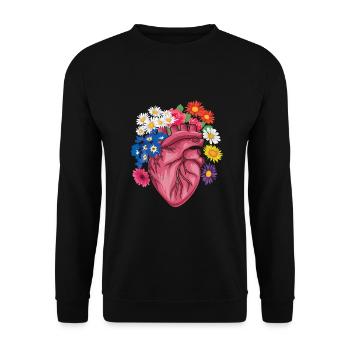 Anatomy Cardiac Cardiology Cardiac Surgery - Unisex Sweatshirt - black - Front - Alina (178cm) & Michal (187cm)