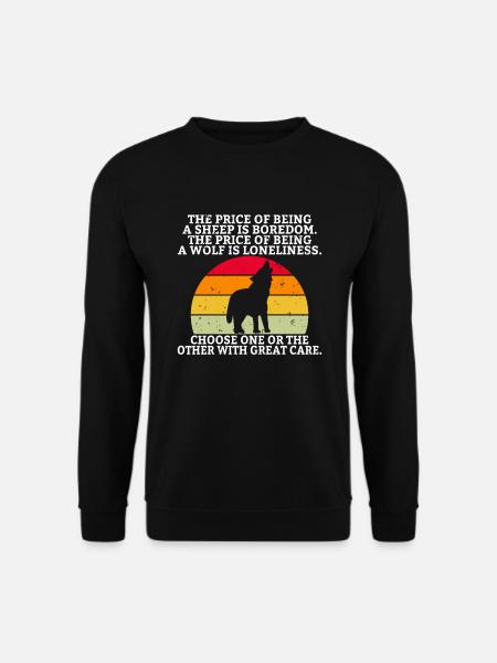 Wolf Gifts Wolf Lover - Unisex Sweatshirt - black