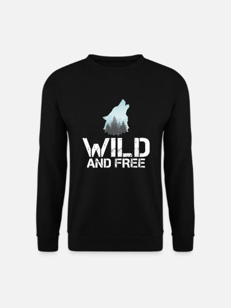 Wolf Gifts Wolf Lover - Unisex Sweatshirt - black