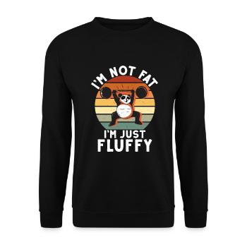 Panda Geschenke Panda Liebhaber - Unisex Pullover - Schwarz - Vorne - Alina (178cm) & Michal (187cm)