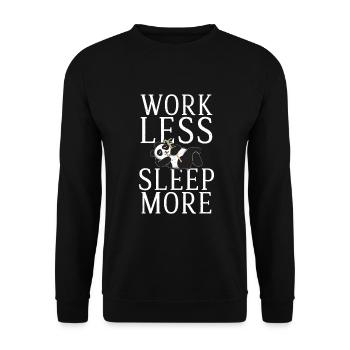 Panda Geschenke Panda Liebhaber - Unisex Pullover - Schwarz - Vorne - Alina (178cm) & Michal (187cm)
