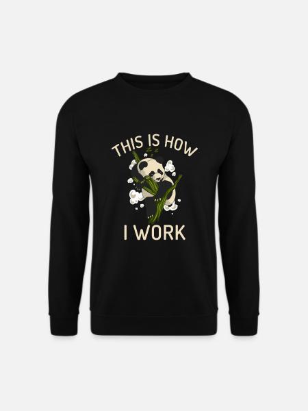 Panda Gifts Panda Lover - Unisex Sweatshirt - black