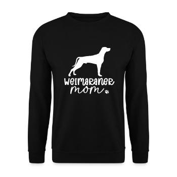 Weimaraner - Sweat-shirt Unisexe - noir - Devant - Alina (178cm) & Michal (187cm)