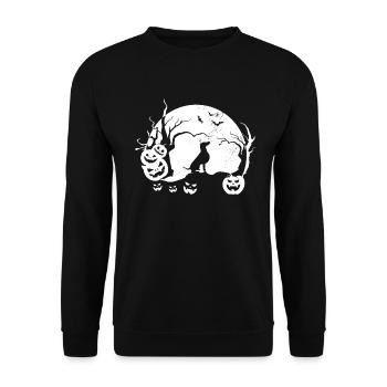 Weimaraner - Unisex Sweatshirt - black - Front - Alina (178cm) & Michal (187cm)
