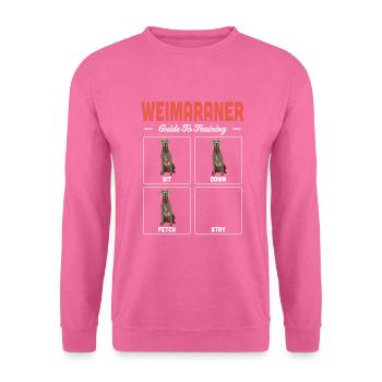 Weimaraner - Unisex Pullover - Pink - Vorne