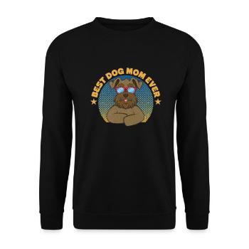 Zwergschnauzer - Unisex Pullover - Schwarz - Vorne - Alina (178cm) & Michal (187cm)