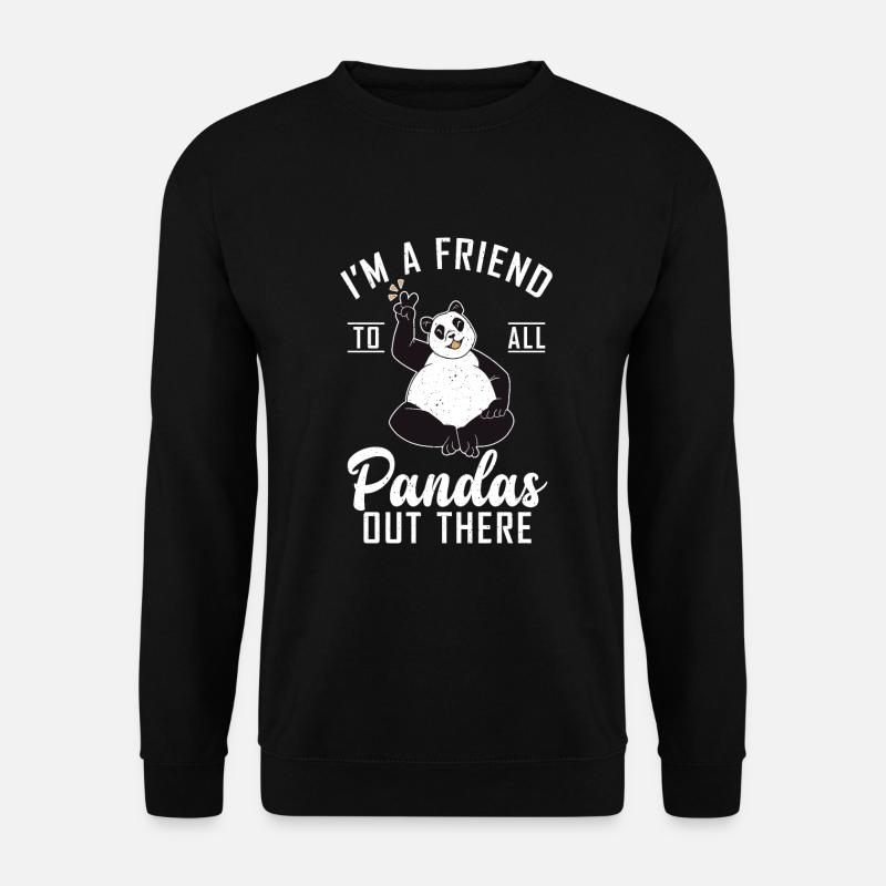 Panda Cadeaux Panda Lover - Sweat-shirt Unisexe - noir