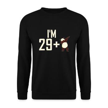 Panda Geschenke Panda Liebhaber - Unisex Pullover - Schwarz - Vorne - Alina (178cm) & Michal (187cm)