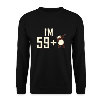 Panda Geschenke Panda Liebhaber - Unisex Pullover - Schwarz - Vorne - Alina (178cm) & Michal (187cm)