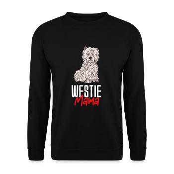 West Highland Terrier - Unisex Sweatshirt - black - Front - Alina (178cm) & Michal (187cm)