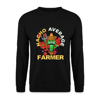 Cinco De Mayo Farmer - Unisex Pullover - Schwarz - Vorne - Alina (178cm) & Michal (187cm)