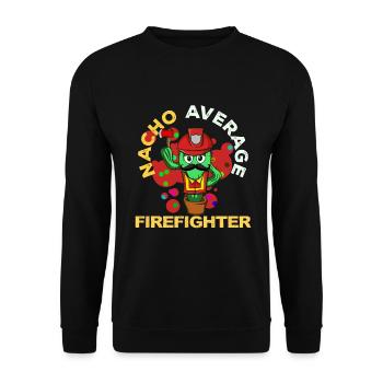 Cinco De Mayo Fire Department - Unisex Sweatshirt - black - Front - Alina (178cm) & Michal (187cm)