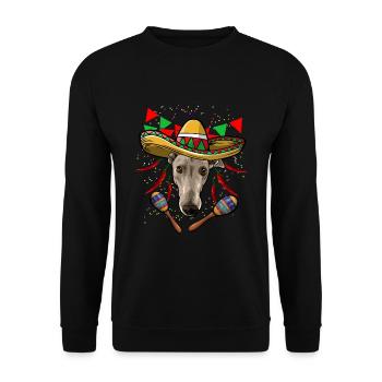 Cinco De Mayo Greyhound - Sweat-shirt Unisexe - noir - Devant - Alina (178cm) & Michal (187cm)