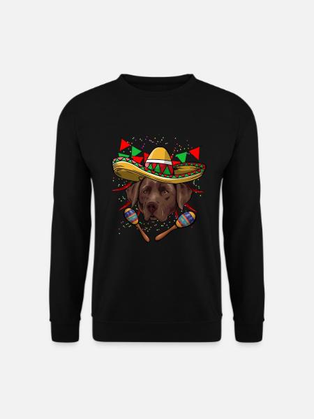 Cinco De Mayo Labrador - Unisex Pullover - Schwarz