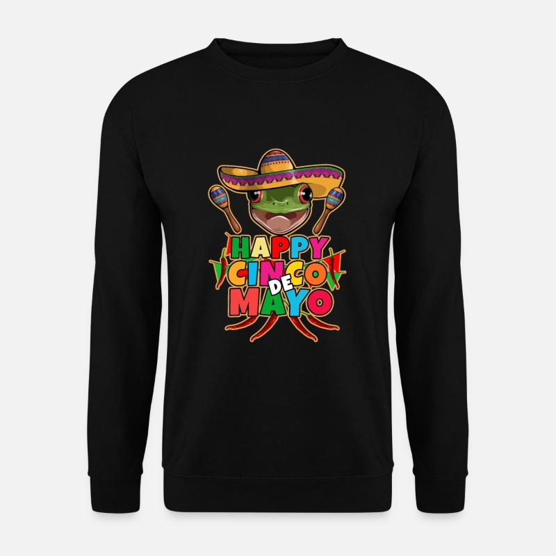Cinco De Mayo Frog - Unisex Sweatshirt - black