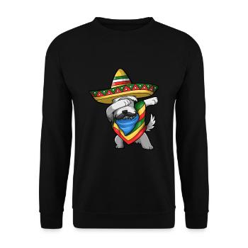 Cinco De Mayo Hund - Unisex Pullover - Schwarz - Vorne - Alina (178cm) & Michal (187cm)