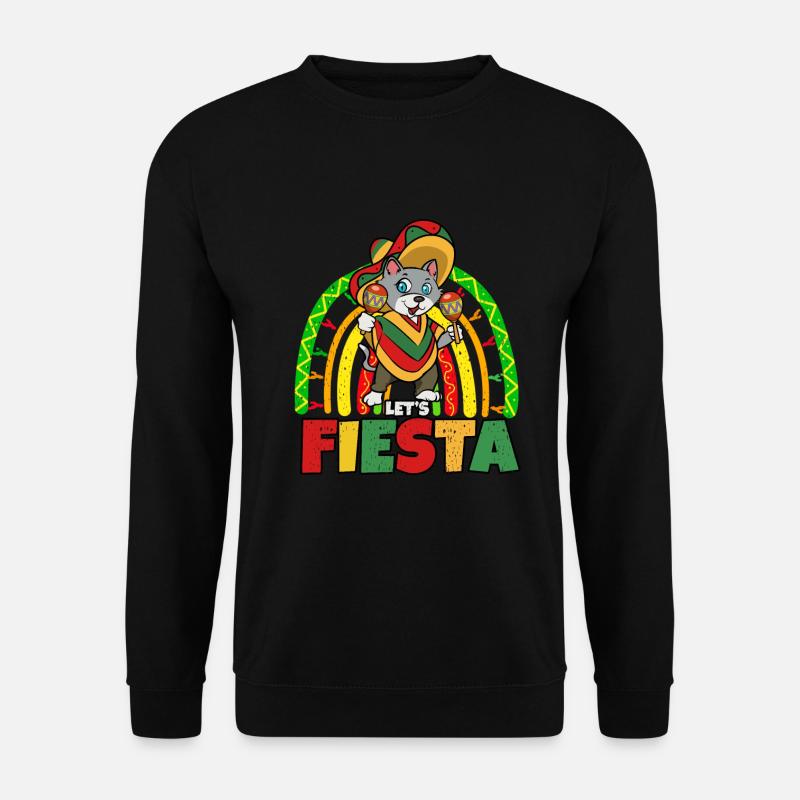 Cinco De Mayo Katze - Unisex Pullover - Schwarz
