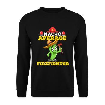 Cinco De Mayo Fire Department - Unisex Sweatshirt - black - Front - Alina (178cm) & Michal (187cm)