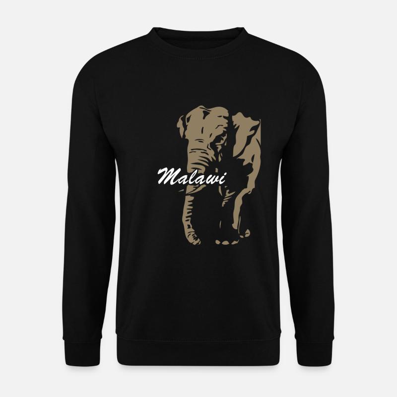Malawi - Elephant - Unisex Sweatshirt - black
