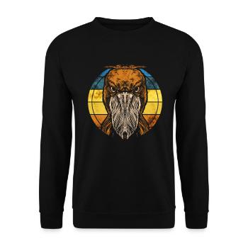 Oiseau bec-en-sabot - Sweat-shirt Unisexe - noir - Devant - Alina (178cm) & Michal (187cm)