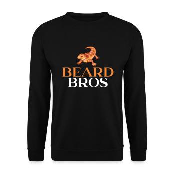 Eidechsenliebhaber Eidechse Geschenk Eidechse Besitzer - Unisex Pullover - Schwarz - Vorne - Alina (178cm) & Michal (187cm)