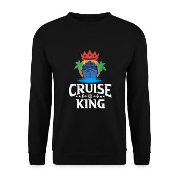 Kreuzfahrt - Unisex Pullover - Schwarz - Vorne - Alina (178cm) & Michal (187cm)