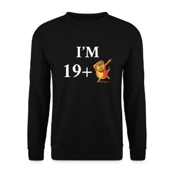 Eidechsenliebhaber Eidechse Geschenk Eidechse Besitzer - Unisex Pullover - Schwarz - Vorne - Alina (178cm) & Michal (187cm)