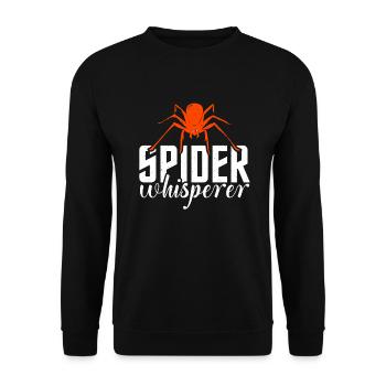 Cadeaux d’amoureux de l’araignée - Sweat-shirt Unisexe - noir - Devant - Alina (178cm) & Michal (187cm)