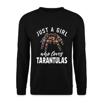 Spider Lover Gifts - Unisex Sweatshirt - black - Front - Alina (178cm) & Michal (187cm)