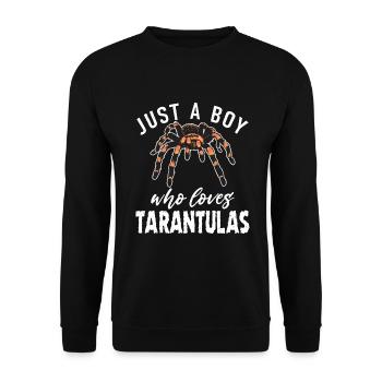 Spider Lover Gifts - Unisex Sweatshirt - black - Front - Alina (178cm) & Michal (187cm)