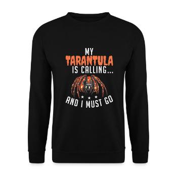 Spider Lover Gifts - Unisex Sweatshirt - black - Front - Alina (178cm) & Michal (187cm)