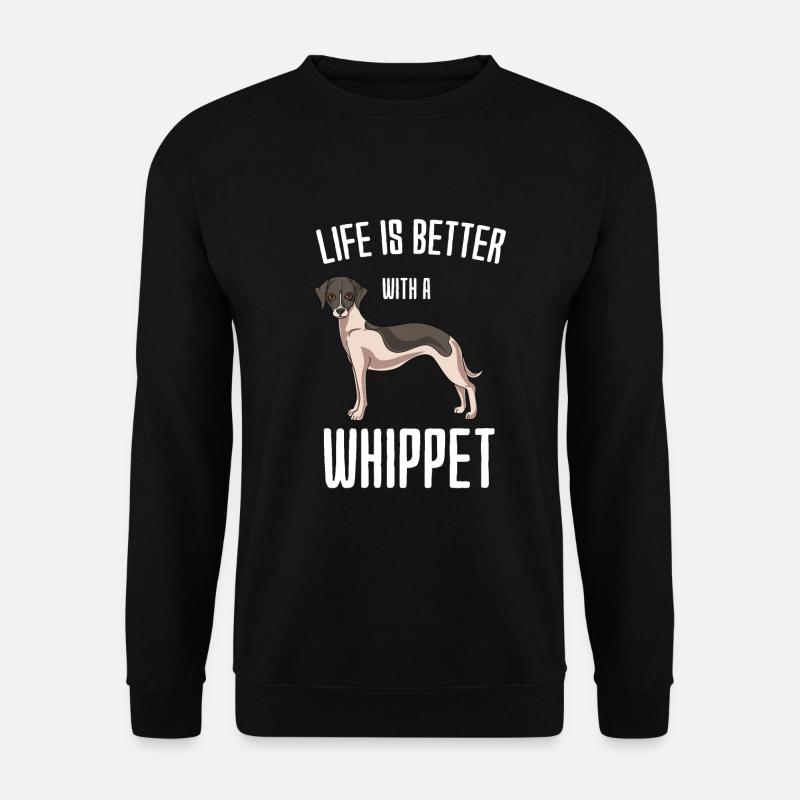 Whippet - Unisex Pullover - Schwarz
