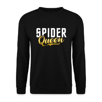 Spider Lover Gifts - Unisex Sweatshirt - black - Front - Alina (178cm) & Michal (187cm)