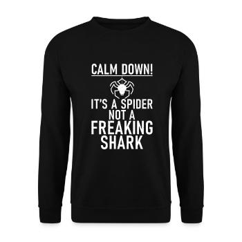 Spider Lover Gifts - Unisex Sweatshirt - black - Front - Alina (178cm) & Michal (187cm)