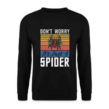 Spider Lover Gifts - Unisex Sweatshirt - black - Front - Alina (178cm) & Michal (187cm)