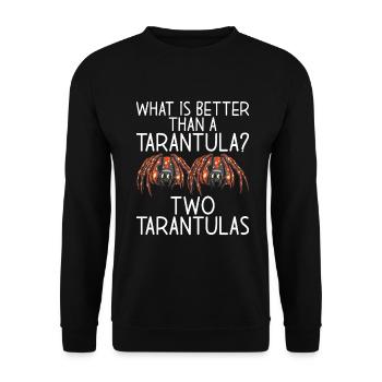 Spider Lover Gifts - Unisex Sweatshirt - black - Front - Alina (178cm) & Michal (187cm)