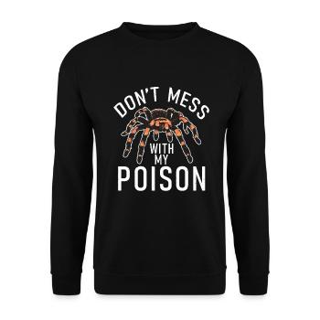 Spider Lover Gifts - Unisex Sweatshirt - black - Front - Alina (178cm) & Michal (187cm)
