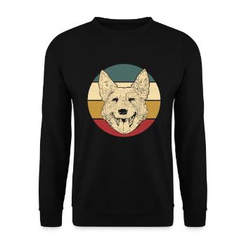 Australian Cattle Dog - Unisex Pullover - Schwarz - Vorne - Alina (178cm) & Michal (187cm)