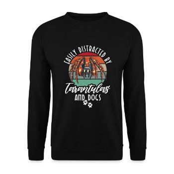 Spider Lover Gifts - Unisex Sweatshirt - black - Front - Alina (178cm) & Michal (187cm)