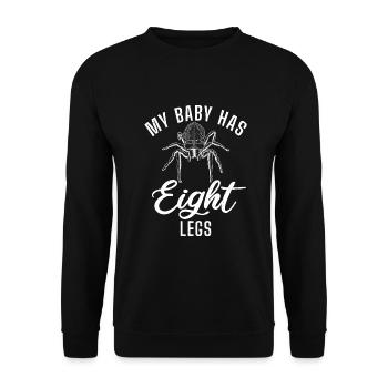 Spider Lover Gifts - Unisex Sweatshirt - black - Front - Alina (178cm) & Michal (187cm)