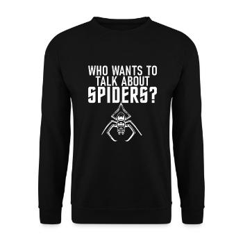 Spider Lover Gifts - Unisex Sweatshirt - black - Front - Alina (178cm) & Michal (187cm)