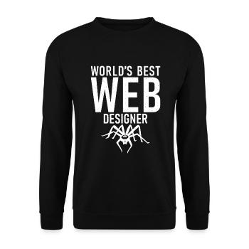 Cadeaux d’amoureux de l’araignée - Sweat-shirt Unisexe - noir - Devant - Alina (178cm) & Michal (187cm)
