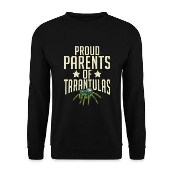 Spider Lover Gifts - Unisex Sweatshirt - black - Front - Alina (178cm) & Michal (187cm)