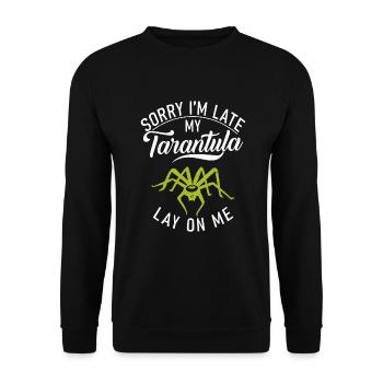 Spider Lover Gifts - Unisex Sweatshirt - black - Front - Alina (178cm) & Michal (187cm)