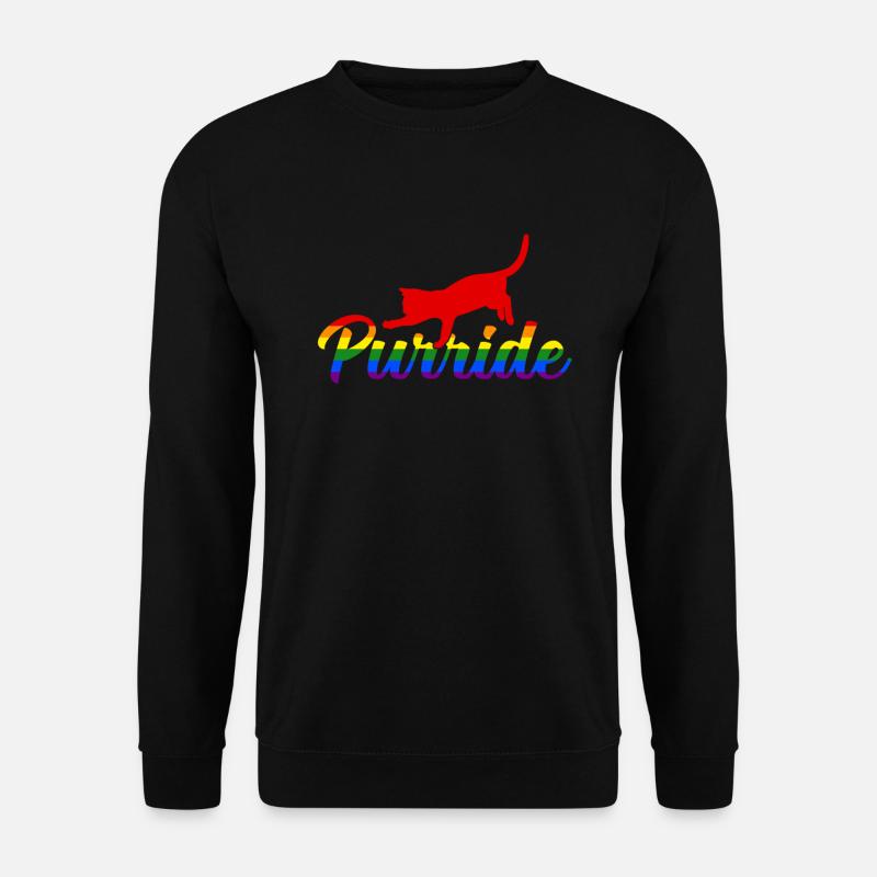 Cat Lgbt - Unisex Sweatshirt - black