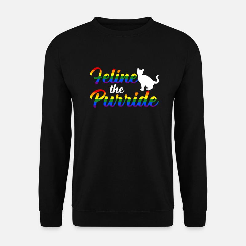 Cat Lgbt - Unisex Sweatshirt - black