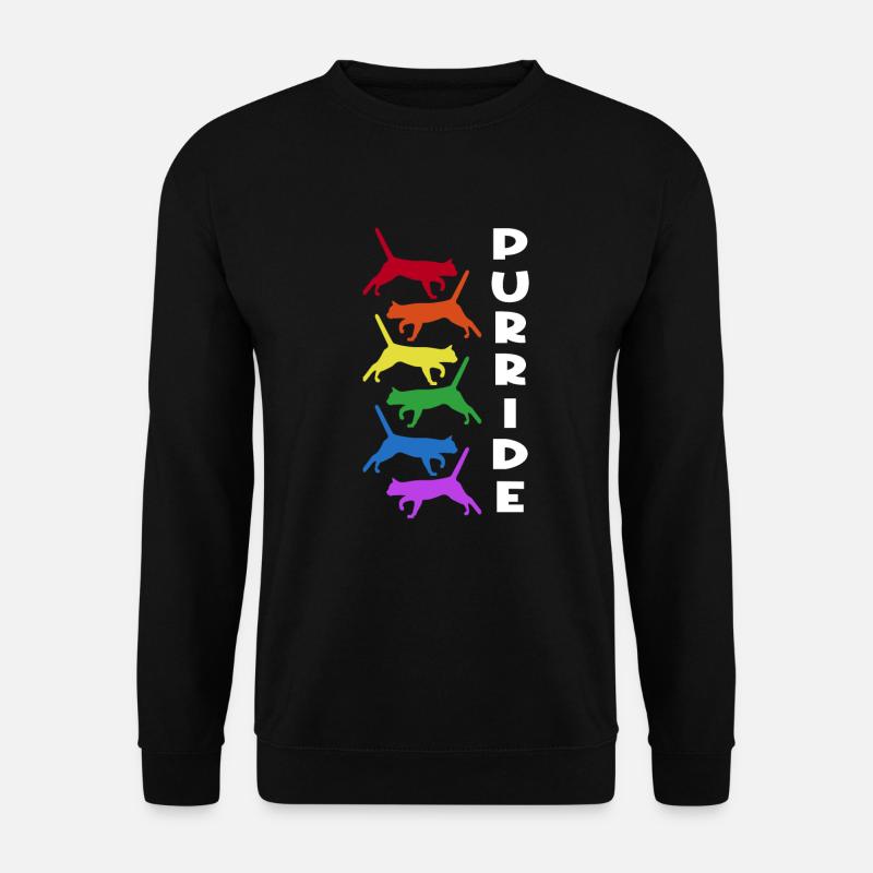 Cat Lgbt - Unisex Sweatshirt - black