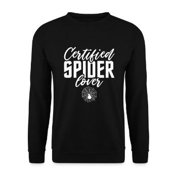 Spider Lover Gifts - Unisex Sweatshirt - black - Front - Alina (178cm) & Michal (187cm)