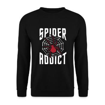Spider Lover Gifts - Unisex Sweatshirt - black - Front - Alina (178cm) & Michal (187cm)
