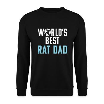 Rattenbesitzer Geschenk Ratten Liebhaber - Unisex Pullover - Schwarz - Vorne - Alina (178cm) & Michal (187cm)